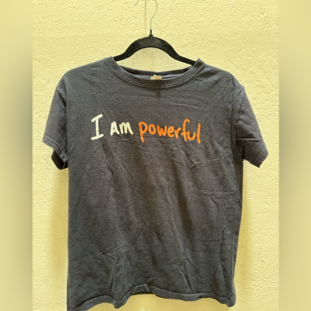 I am Powerful Black T-shirt, Medium, care.org